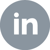 Linkedin logo in a circle