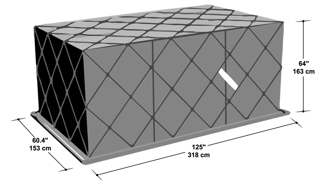 PLA shipping container
