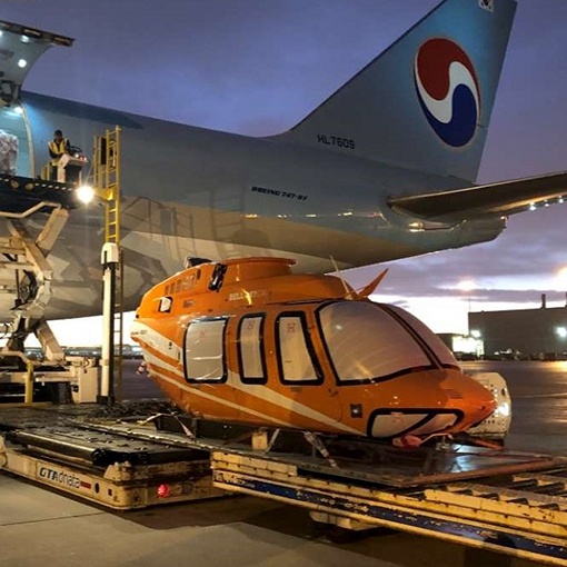 Helicopter loading — project logistics